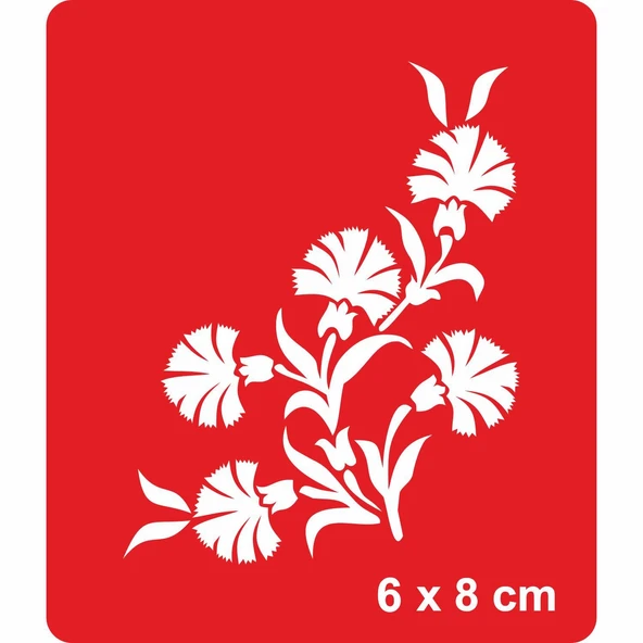 Alacalı ve Hoş Kokulu Karanfil Tattoo Geçici Dövme Şablonları Kına Kalıpları ürün görseli 1