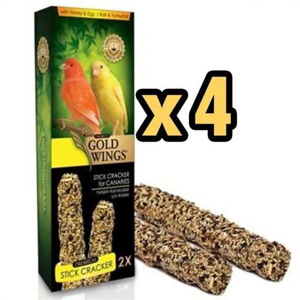Gold Wings Premium Kanarya Krakeri Kutu Ballı 2'li x 4 Adet - 1