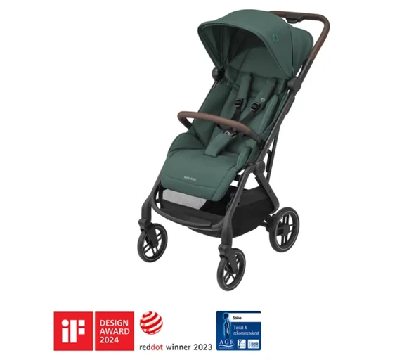 Soho Kompakt Seyahat Sistem Olabilen Otomatik Katlanan Bebek Arabası Essential Green ürün görseli