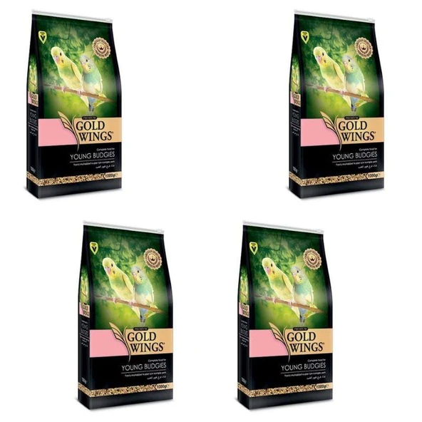 Gold Wings Premium Yavru Muhabbet Kuşu Yemi 1 Kg X 4 Adet ürün görseli 1