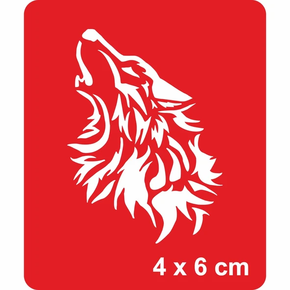 Bir Bozkurt Teslim Alınamaz! Tattoo Geçici Dövme Şablonları Kına Kalıpları ürün görseli 1