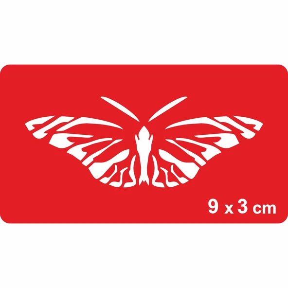 Vadideki Kelebek Tattoo Geçici Dövme Şablonları Kına Kalıpları ürün görseli 1