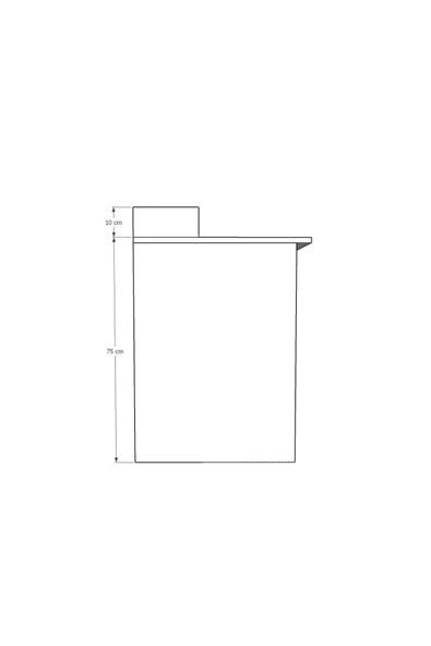 Bilgisayar Ofis Yemek Ders Çalışma Masası ÇM-01  Antrasit - Resim 6