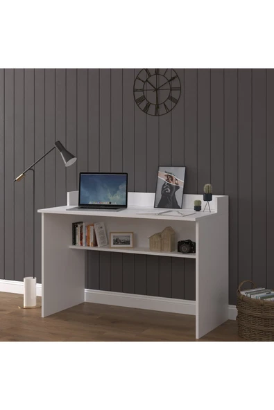 Bilgisayar Ofis Yemek Ders Çalışma Masası ÇM-01  Beyaz ürün görseli