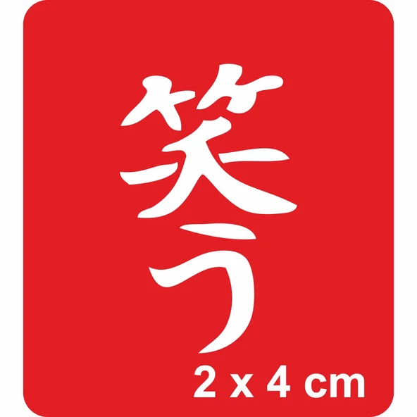 Gülmek Kanji Tattoo Geçici Dövme Şablonları Kına Kalıpları ürün görseli 1