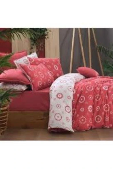 Merlot Fancy Poplin Pamuk King Size Nevresim Takımı