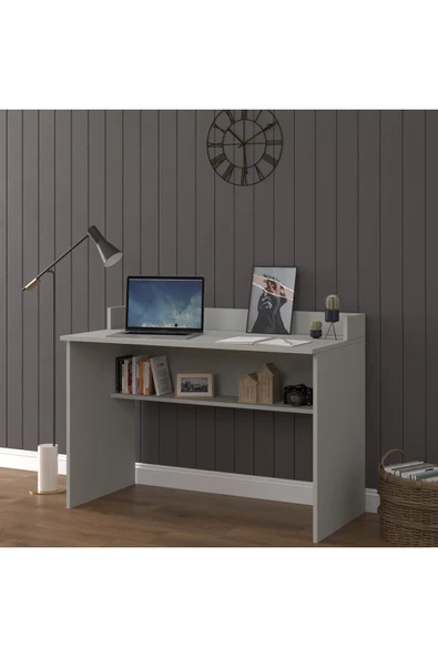 Bilgisayar Ofis Yemek Ders Çalışma Masası ÇM-01  Kül Gri ürün görseli