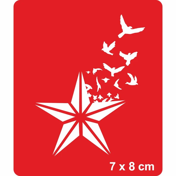 Asi Yıldız Tattoo Geçici Dövme Şablonları Kına Kalıpları ürün görseli 1