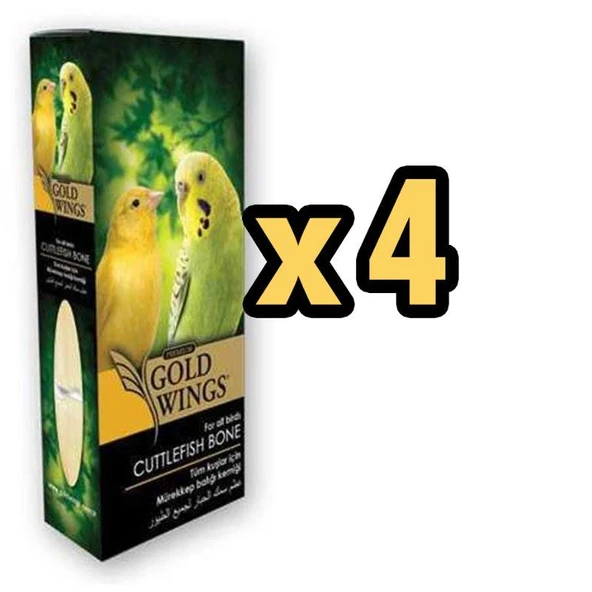Gold Wings Premium Mürekkep Balığı Kemiği Gaga Taşı x 4 Adet ürün görseli 1