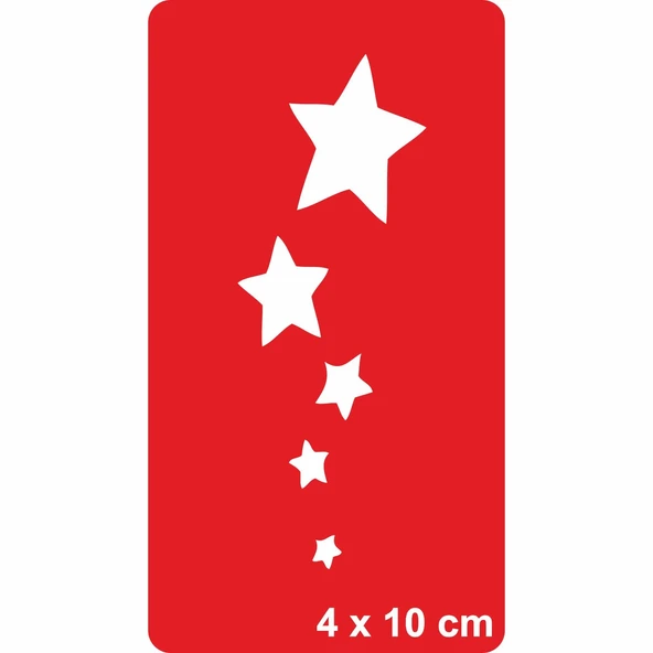 Gökyüzünde Yalnız Gezen YıldızlarSupertrend1 Tattoo Geçici Dövme Şablonları Kına Kalıpları ürün görseli 1