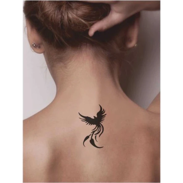 ZümrüdSupertrendü Anka Tattoo Geçici Dövme Şablonları Kına Kalıpları - 2