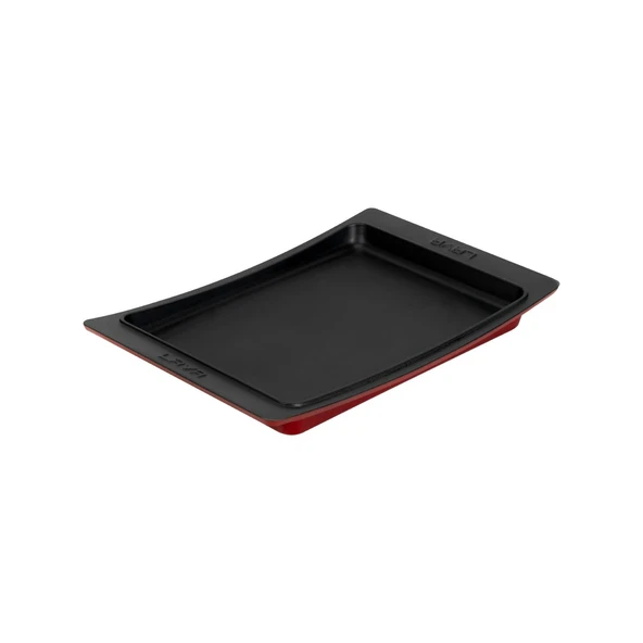 Lava Döküm Dikdörtgen Servis Tabağı. Ölçü 36x24cm.-Bordo - 2