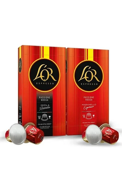 LOR Imola Ristretto+LOR Maranello Espresso Nespresso Uyumlu Kapsül Kahve - 1