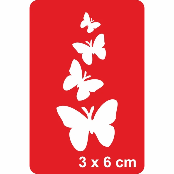 Kelebek Kardeşliği Tattoo Geçici Dövme Şablonları Kına Kalıpları ürün görseli 1