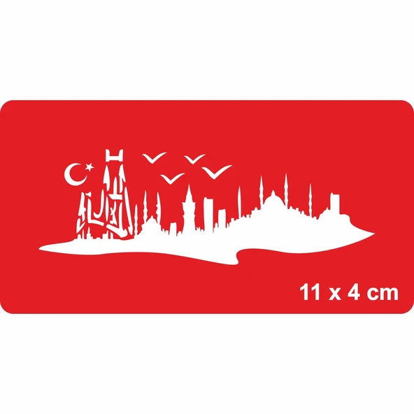 Ah! Güzel İstanbul! Tattoo Geçici Dövme Şablonları Kına Kalıpları ürün görseli 1