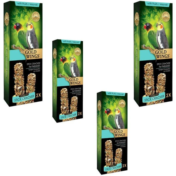 Gold Wings Meyveli Paraket Krakeri 2x65 gr X 4  Adet ürün görseli 1
