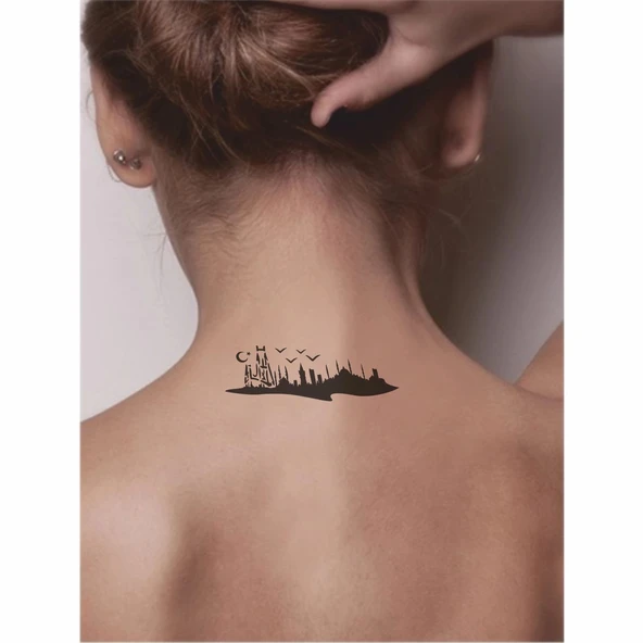 Ah! Güzel İstanbul! Tattoo Geçici Dövme Şablonları Kına Kalıpları - Resim 2