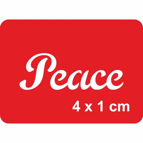 Barış Yazısı Tattoo Geçici Dövme Şablonları Kına Kalıpları ürün görseli 1