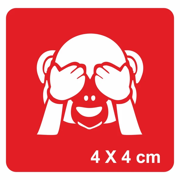 Utangaç Maymun Tattoo Geçici Dövme Şablonları Kına Kalıpları ürün görseli 1