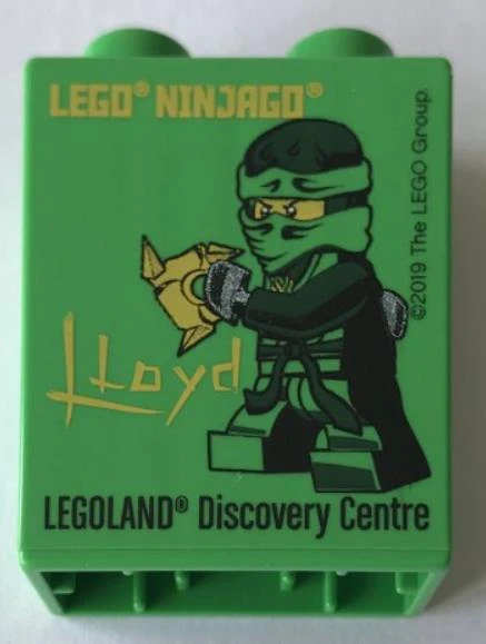 Legoland Discovery Centre 2019 Ninjago Lloyd Pattern Duplo Brick 1x2x2 ürün görseli