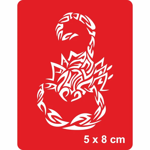 Tribal Akrep Tattoo Geçici Dövme Şablonları Kına Kalıpları ürün görseli 1