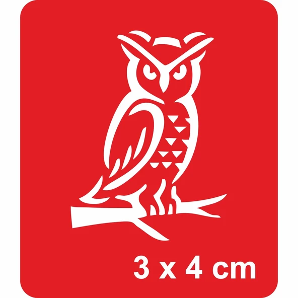 Benekli Baykuş Tattoo Geçici Dövme Şablonları Kına Kalıpları ürün görseli 1