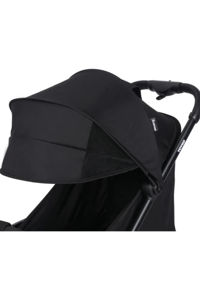 Yoyko Wow Kabin Boy Tek Elle Kolay Katlanır Pratik Bebek Arabası Autofold Siyah Siyah - 7