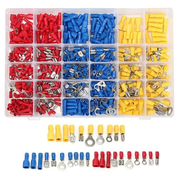 Powermaster PM-25982 Muhtelif Ölçülerde Kablo Pabuç (480 Parça) ürün görseli