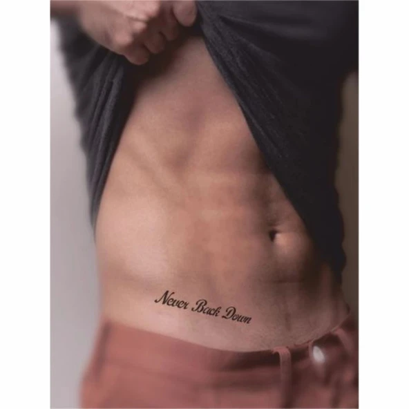 Asla Geri Dönme Tattoo Geçici Dövme Şablonları Kına Kalıpları - Resim 2