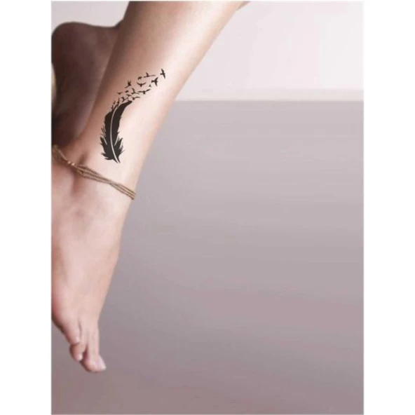 Özgür Ruhlu TüySupertrend1 Tattoo Geçici Dövme Şablonları Kına Kalıpları - Resim 2