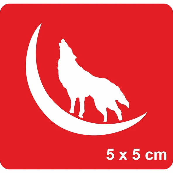 Gecenin İçinden Bozkurt Uluması Tattoo Geçici Dövme Şablonları Kına Kalıpları ürün görseli 1