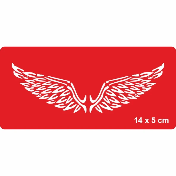 Yüce Melek Kanatları Tattoo Geçici Dövme Şablonları Kına Kalıpları ürün görseli 1