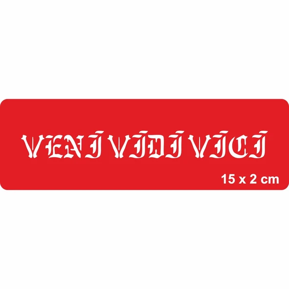 Geldim Gördüm Yendim Tattoo Geçici Dövme Şablonları Kına Kalıpları ürün görseli 1