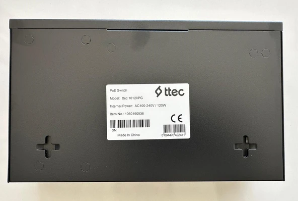 Nif Ttec 10120PG 8 Port 10/100M PoE 2 Port 10/100/1000 Gigabit Uplink Tak Çalıştır 120W PoE Switch - 2