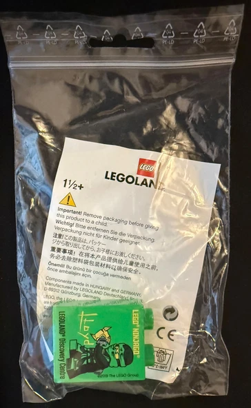 Legoland Discovery Centre 2019 Ninjago Lloyd Pattern Duplo Brick 1x2x2 - Resim 2