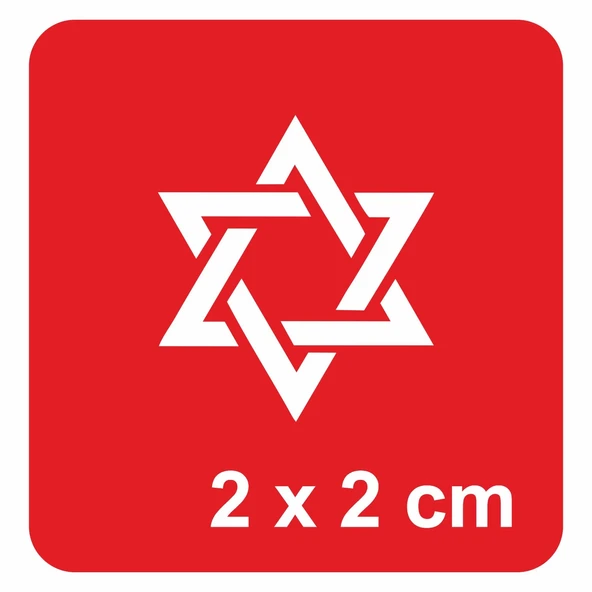 Davud'un Yıldızı Tattoo Geçici Dövme Şablonları Kına Kalıpları ürün görseli 1