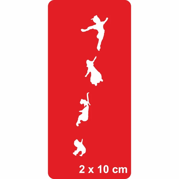 Uçan Melekler Ruhlar  Tattoo Geçici Dövme Şablonları Kına Kalıpları ürün görseli 1