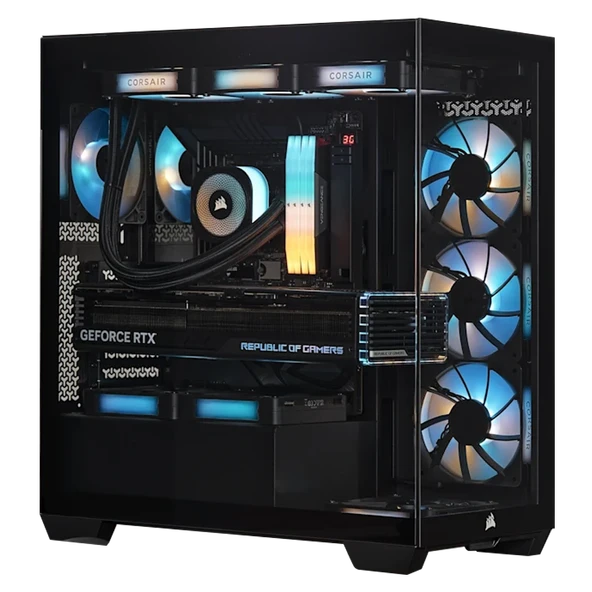 CORSAIR 3500x 850W 80+ Gold RGB Tempered Glass Siyah ATX Mid Tower Kasa ürün görseli 1