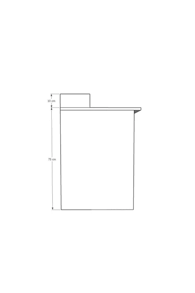 Bilgisayar Ofis Yemek Ders Çalışma Masası ÇM-01  Kül Gri - Resim 6