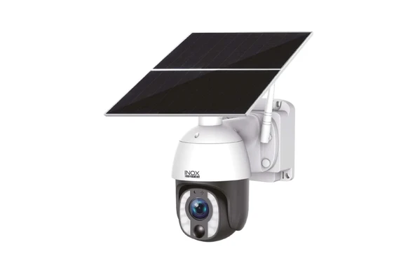 Inox-233 4g Ptz 10x Optik Zoom Sürekli Kayıt 5mp Solar Güneş Enerjili Güvenlik Kamerası