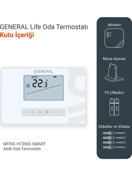 General Life HT300S Smart Kablosuz Dijital Akıllı Termostat - 6