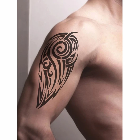 Tribal 204 Tattoo Geçici Dövme Şablonları Kına Kalıpları - Resim 2