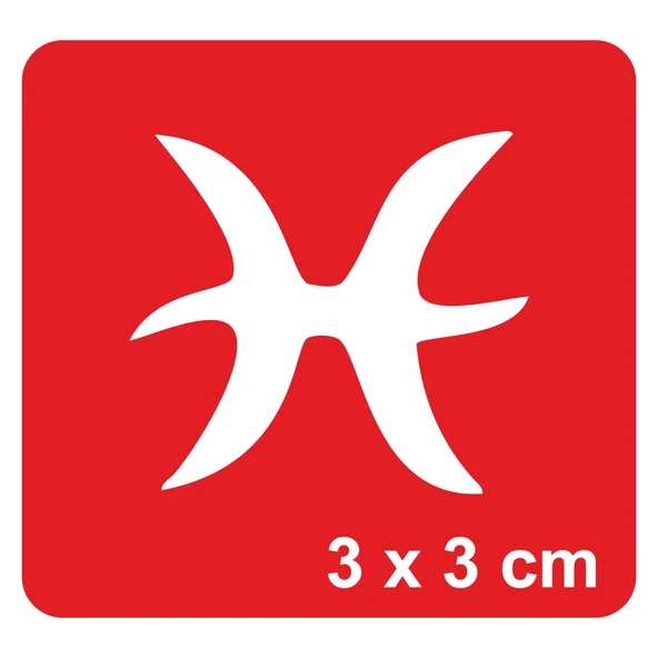 Balık Burcu Tattoo Geçici Dövme Şablonları Kına Kalıpları ürün görseli 1