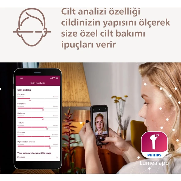 Philips Lumea BRI953/01 IPL Lazer Epilasyon Cihazı 450.000 Atım, 3 Başlık, Kablolu/Kablosuz - 2