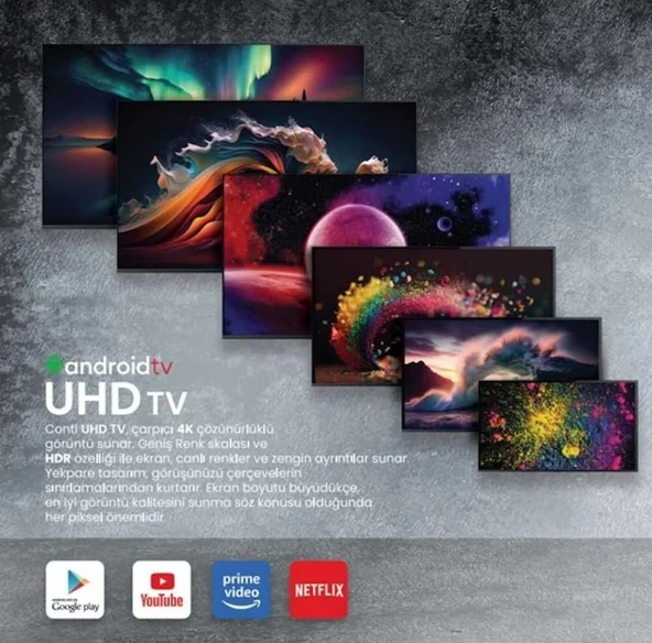 Conti CT32LE100H HD 32" 82 Ekran Uydu Alıcılı LED TV - Resim 2