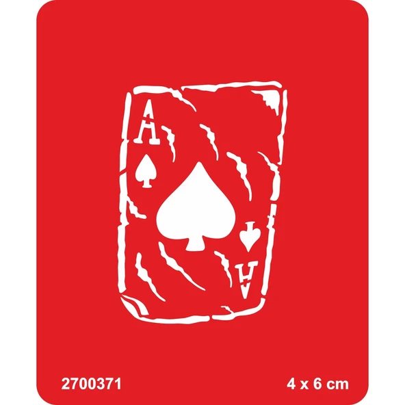 İskambil Kart  Tattoo Geçici Dövme Şablonları Kına Kalıpları ürün görseli 1