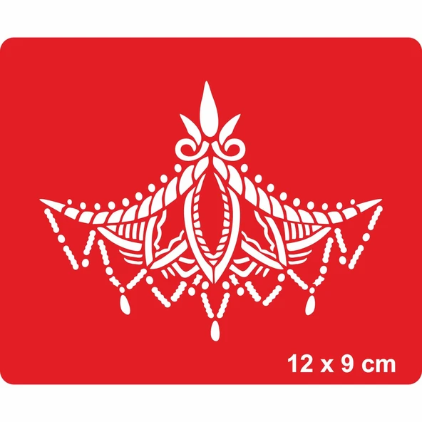 Dantel Motifi 257 Tattoo Geçici Dövme Şablonları Kına Kalıpları ürün görseli 1