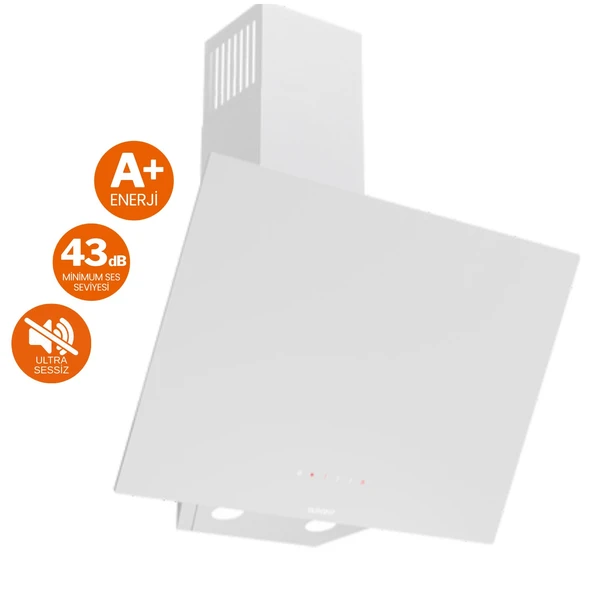 Ferre  FryArt Volo Vitroseramik Elektrikli Sessiz Beyaz Ankastre Set (D078 - SA + Ms261 + XE63CB ) - Resim 2