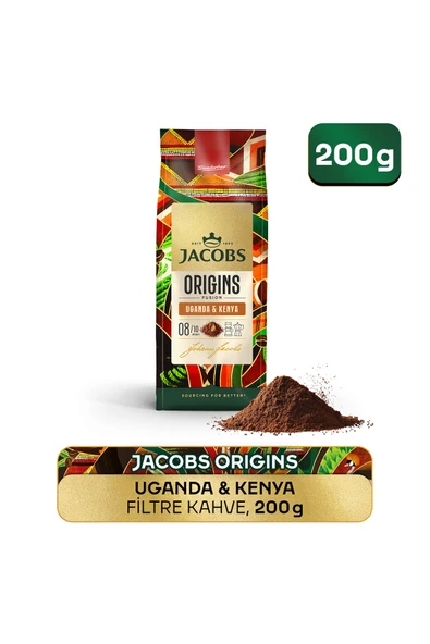 Jacobs Origins Uganda & Kenya Filtre Kahve 200gr ürün görseli
