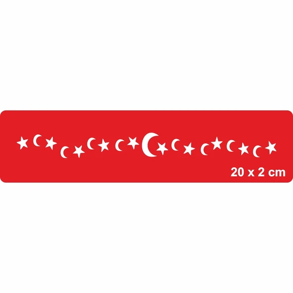 Ayyıldız Bayrak  Tattoo Geçici Dövme Şablonları Kına Kalıpları ürün görseli 1